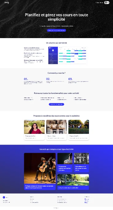 Aperçu du site Teechy (teechy.fr) sur ordinateur